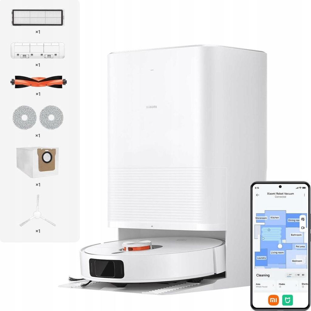 Xiaomi X20 Pro Robot Vacuum 7000Pa Podwójny Mop Stacja Zdjęcie produktu 