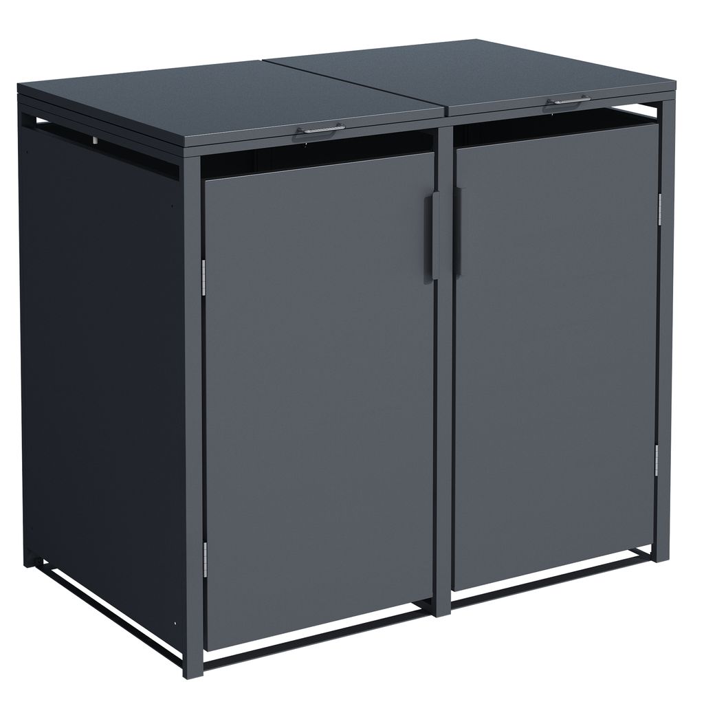DEGAMO Mülltonnenbox klein 2er MÜNCHEN 115x62x102cm für Produktbild 