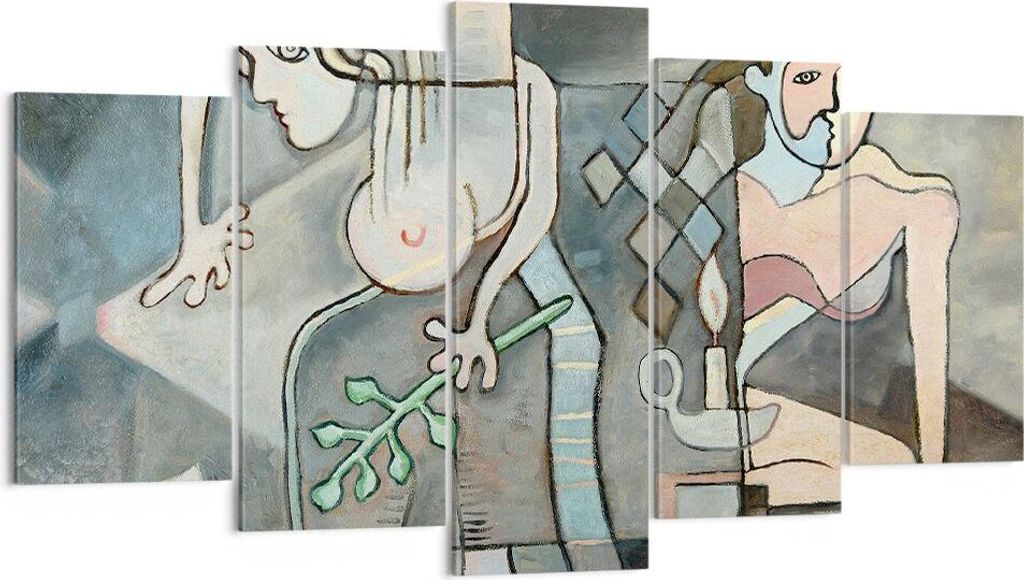 Bild auf Leinwand - Leinwandbild - Abstraktion modern - 160x85cm - Wand Bild - Wanddeko - Leinwanddruck - Bilder - Kunstdruck - Wanddekoration - Le...
