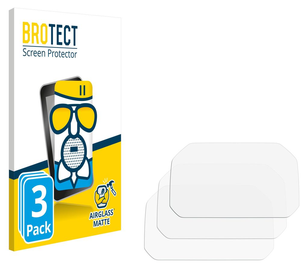 3x BROTECT Entspiegelungs Schutzglas für BMW S 1000 XR K69 2024 TFT 6.5" Schutzfolie Panzer Folie Glas Display Schutz matt