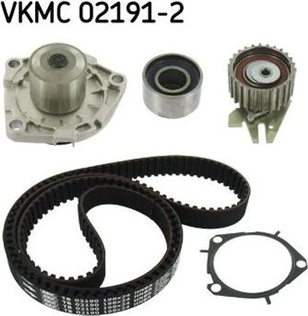 Kit distribution avec pompe SKF VKMC 02191-2 anti-surchauffer Alfa