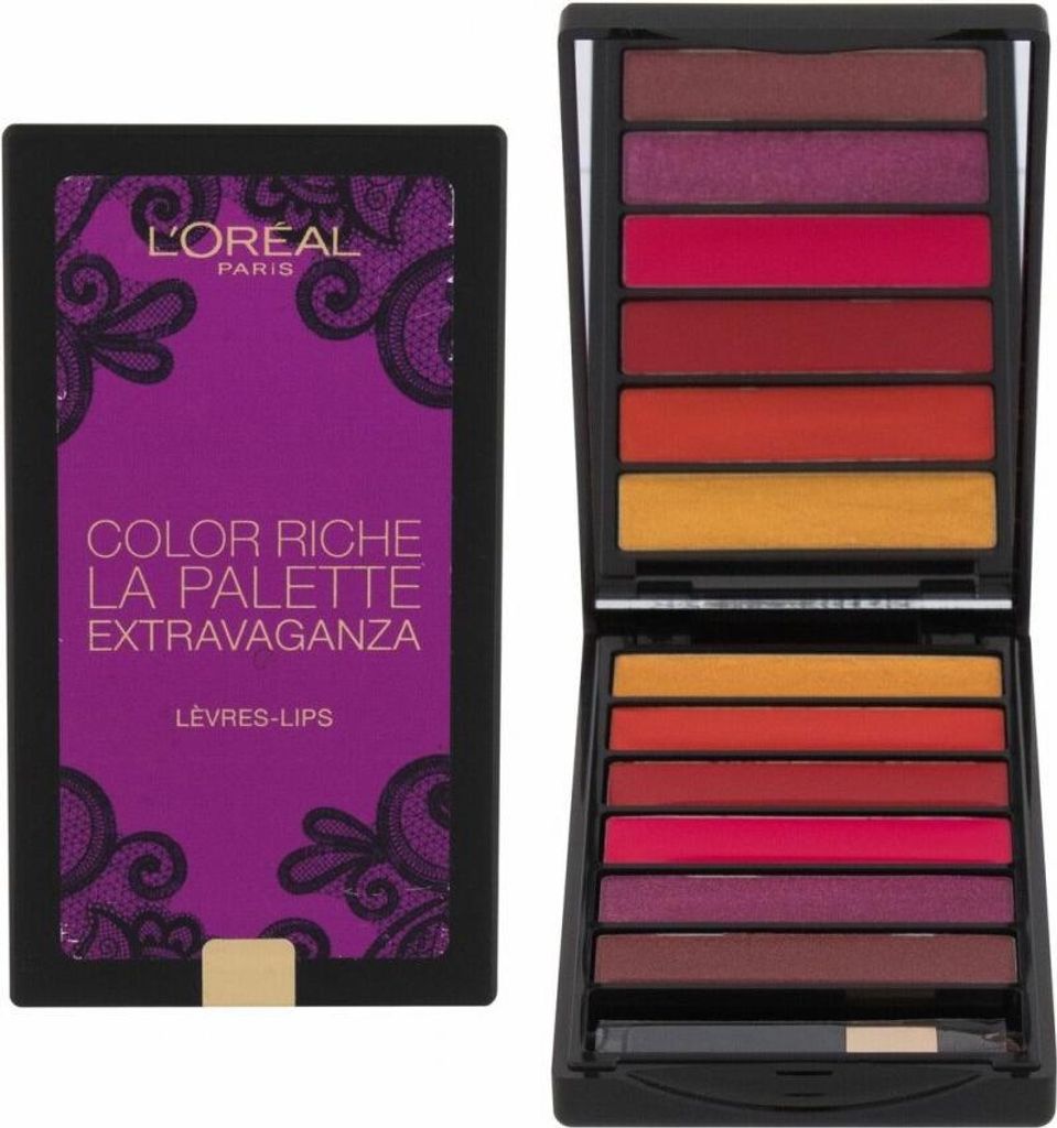 L'oréal Paris Paleta Pomadek Do Ust 6 Kolorów Extravganza Zdjęcie produktu 