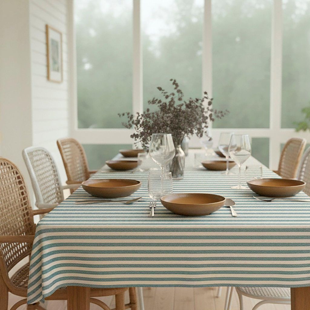 Obrus Horizon 140x140 cm Modrý 140x140 cm 85% bavlna 15% Obrázok produktu 