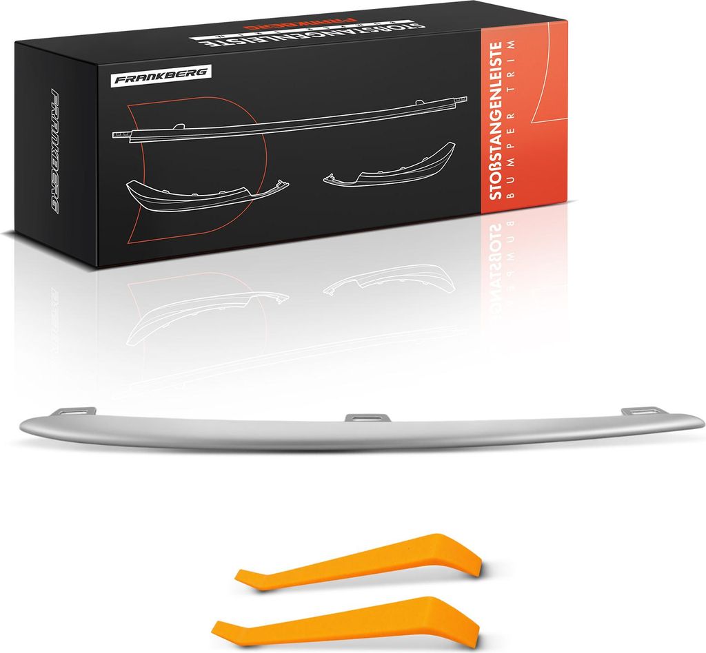Frankberg 1x Zierleiste Stoßfänger Vorne Links für Mercedes-Benz GLE V167 2.0L 2.9L 3.0L 4.0L Bj ab 2018