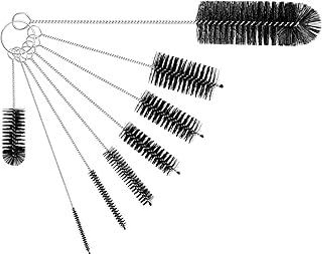 Flaschenbürste, 8 Stück Nylon Reinigungsbürsten Set Zum Milchschlauchbürste für Kaffeevollautomat, Strohhalme Bürste,Pfeifenreiniger Bürste,...