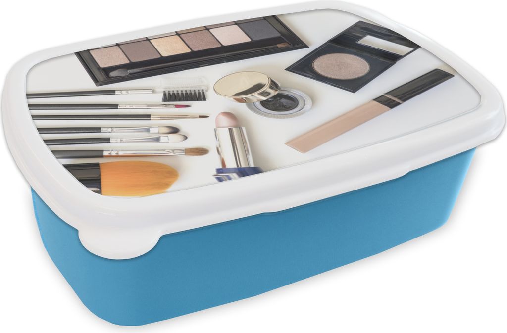 KitchenYeah Lunchbox Brotzeit Brotdose 17x11 cm Schminkkasten Kinder Brotzeitdose - Lunch - Kunststoff - Brotbüchse - Sandwichbox - Lunchbox fü...