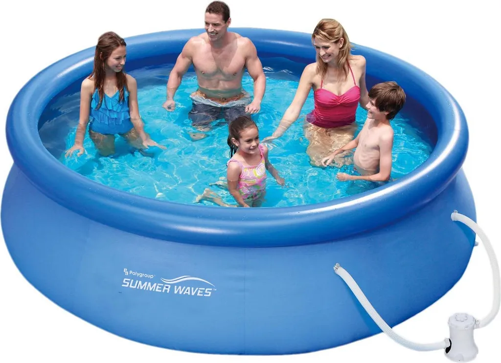 Summer Waves Quick Up Pool : piscine hors sol Ø305 x 76 cm avec pompe