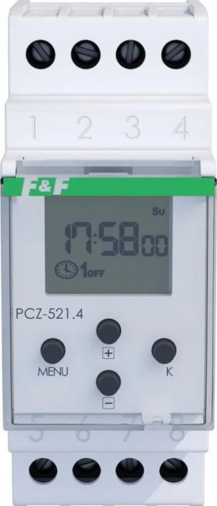 Interrupteur horaire programmable 1 canal PCZ-521.4 - Programmation NFC