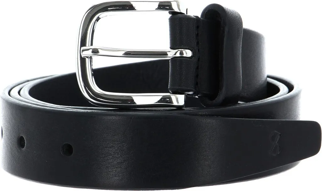 SADDLER Epping Belt W90 | Cintura in Pelle Nera Sostenibile e Lusso