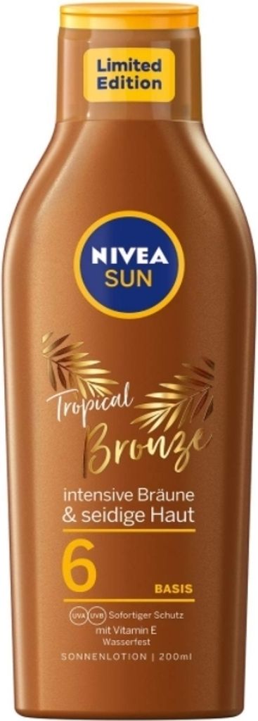 Nivea Sun Tropical Bronze Sun Lotion SPF 6 with Carotene Extract and Vitamin E 200ml
