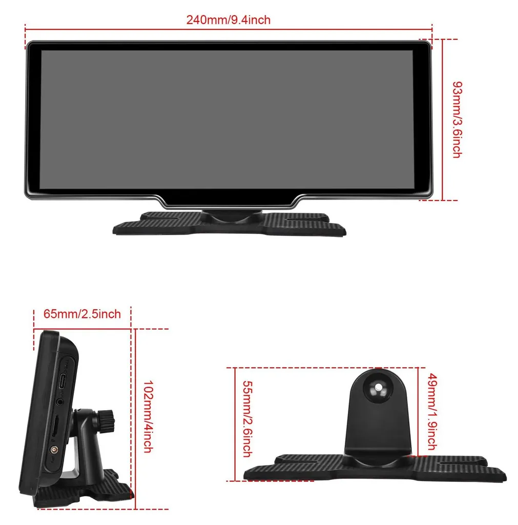 Autoradio Écran Tactile 26 cm 1600x600 Android Auto et Bluetooth 2 DIN