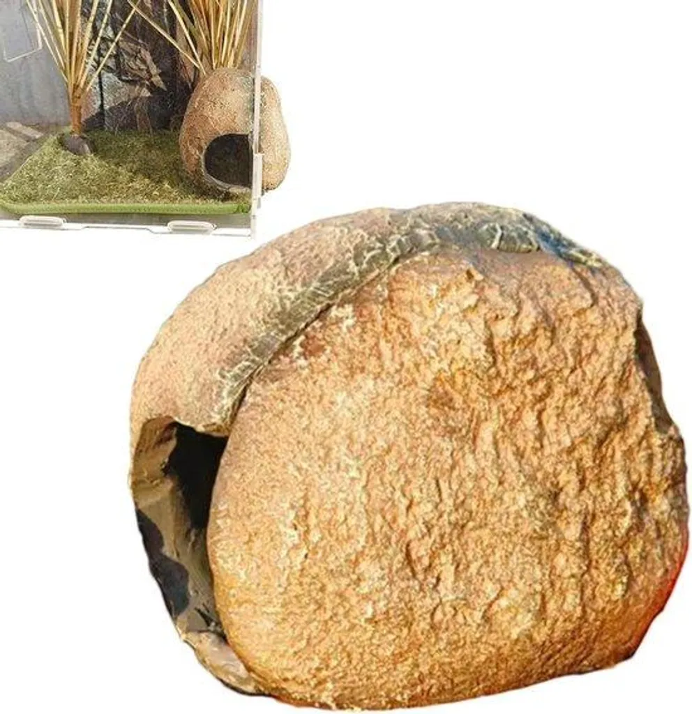 Décoration terrarium gecko léopard résine - Accessoire reptile réaliste