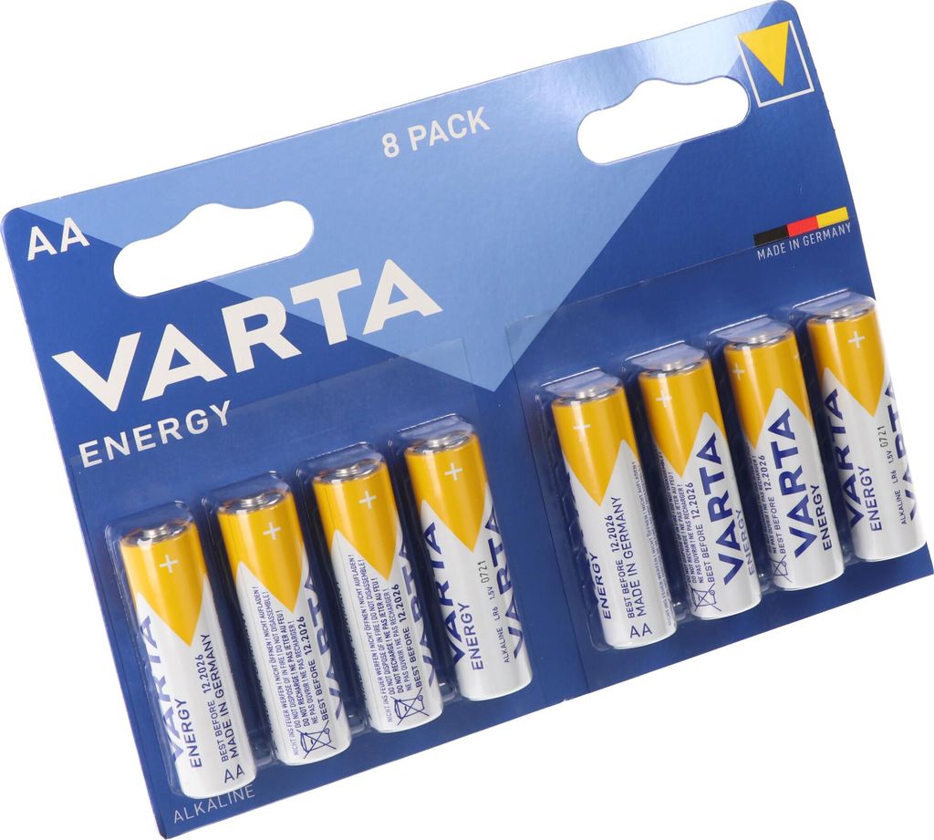 Varta Energy Alkaline-Batterien AA 8 Stück im Multipack