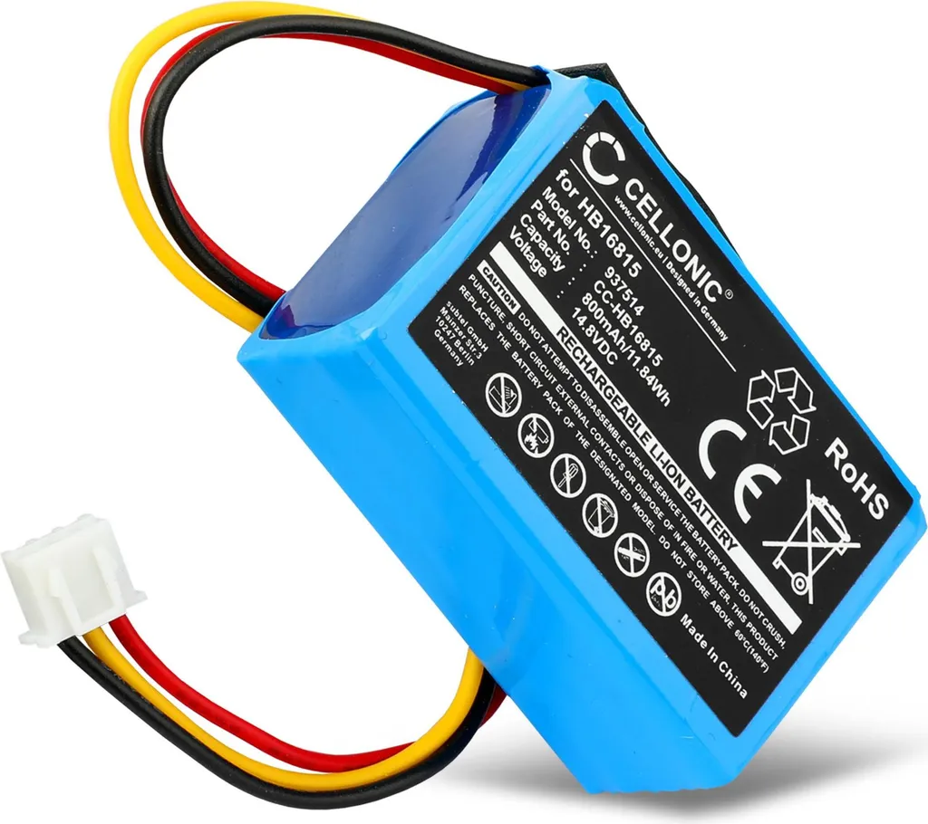 Batteria Hobot 288 268 198 - Ricambio CELLONIC 14.8V 800mAh PRO