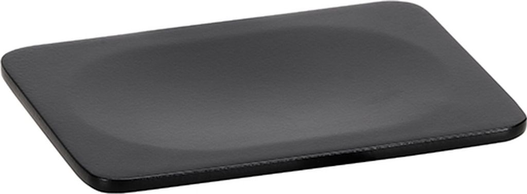 BORGANIC BLACK Seifenablage Edelstahl Zink Schwarz 85x120x25 mm für Bad & Küche >> zum Bohren