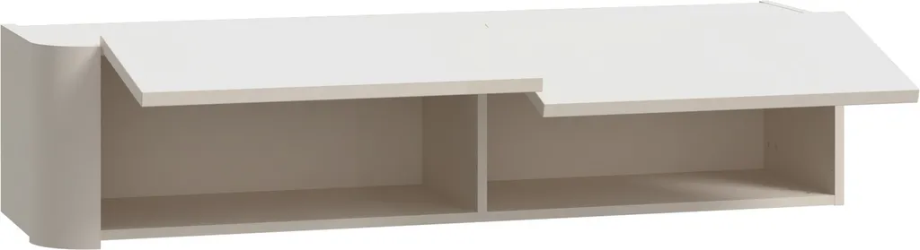 Meuble suspendu sable BREATHTAKER à 2 clapets de rangement de 128,6 cm - 5