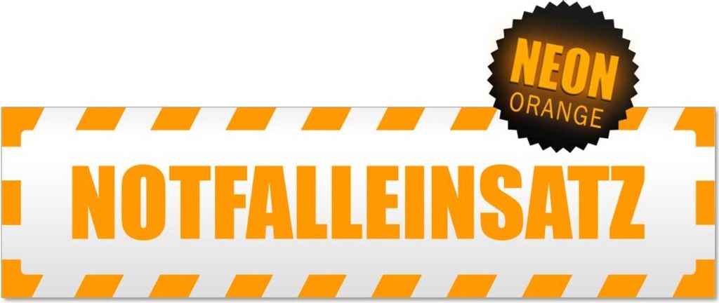 Notfalleinsatz gestreift Magnetschild Schild magnetisch