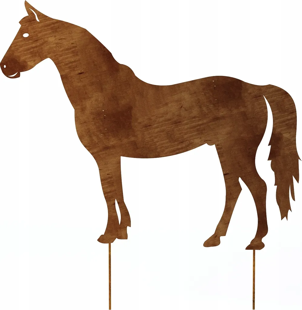 Sculpture Cheval en Métal Décoration de Grand Jardin Modèle Étalon Art