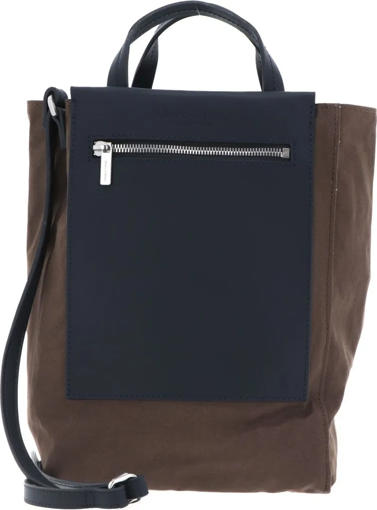 Marc O'Polo borsa a tracolla borsa a tracolla Pia Shopper Nutshell Brown / Blue marrone