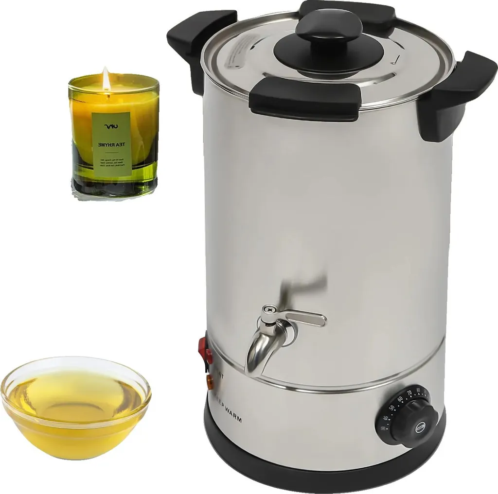 Machine à fondre la cire 10,5L pour fabrication de bougies et cosmétiques