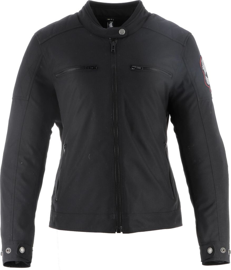 Helstons Widow Damen Motorrad Textiljacke, schwarz, M