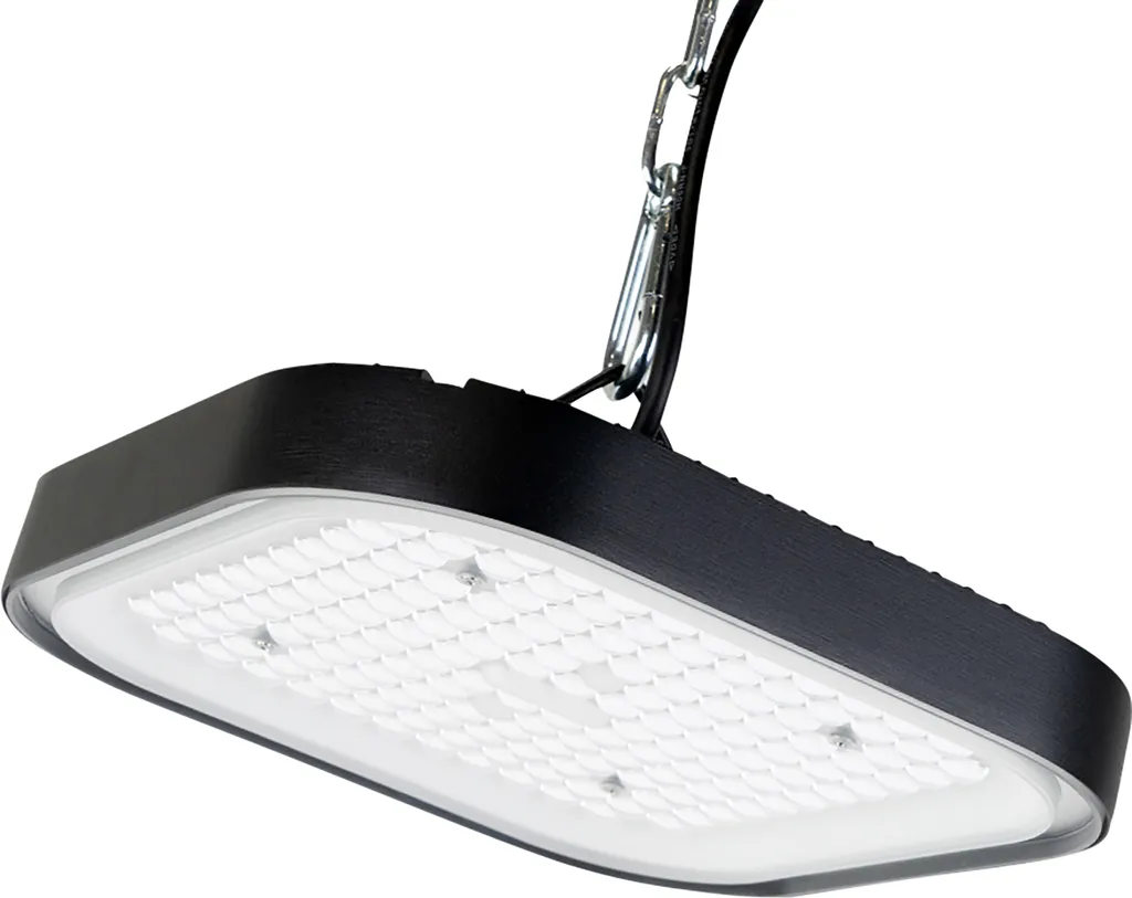 Suspension industrielle LED HighBay 100W 12000lm pour entrepôt