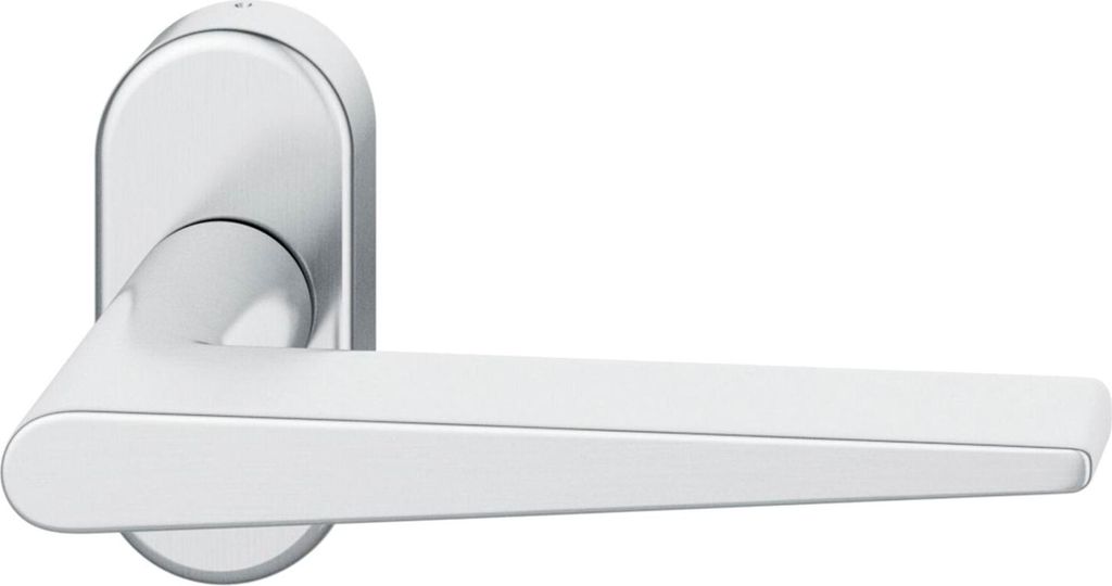 FSB Rahmentürdrücker 09 1005 Hochhaltefeder B ovale Rosette Edelstahl matt