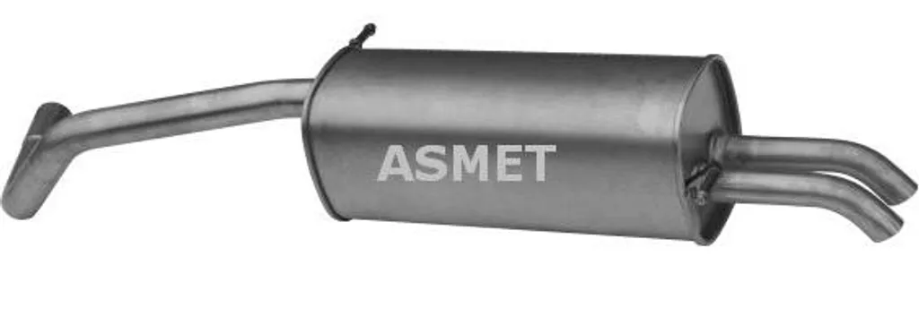 Silencieux Arrière ASMET 21028 - Échappement OE 6Q9253609AE Cordoba Fabia
