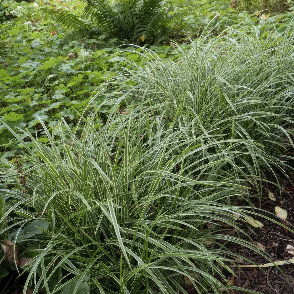 Herbe Ornementale Carex Ice Dance - Couvre-sol Persistant - Lot de 6