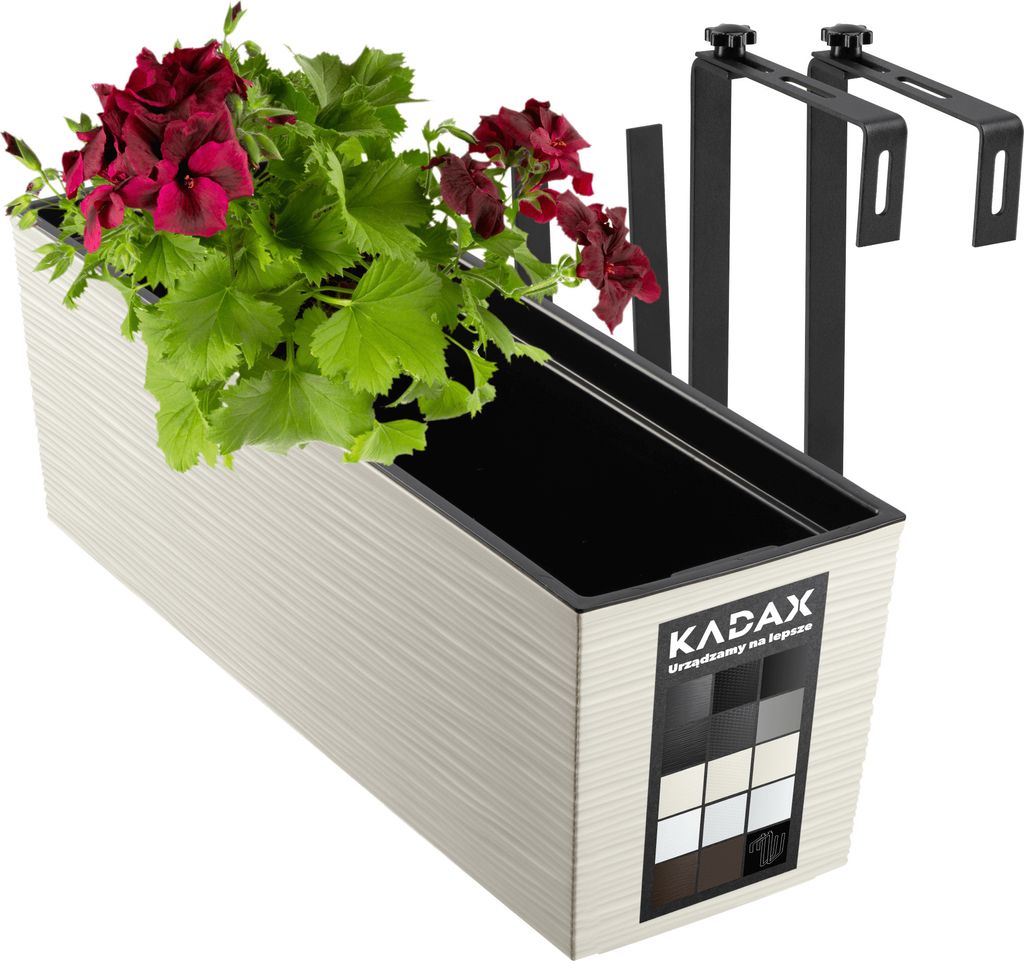 Vaso da fiori KADAX con inserto "Treviso", 56 cm, Con Immagine del prodotto 