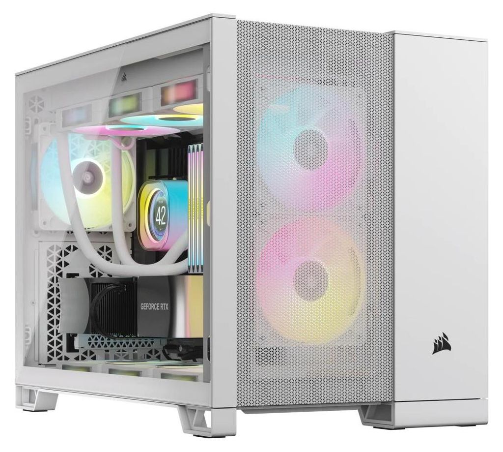 CORSAIR Midi 2500D Airflow (Tempered Glass) White