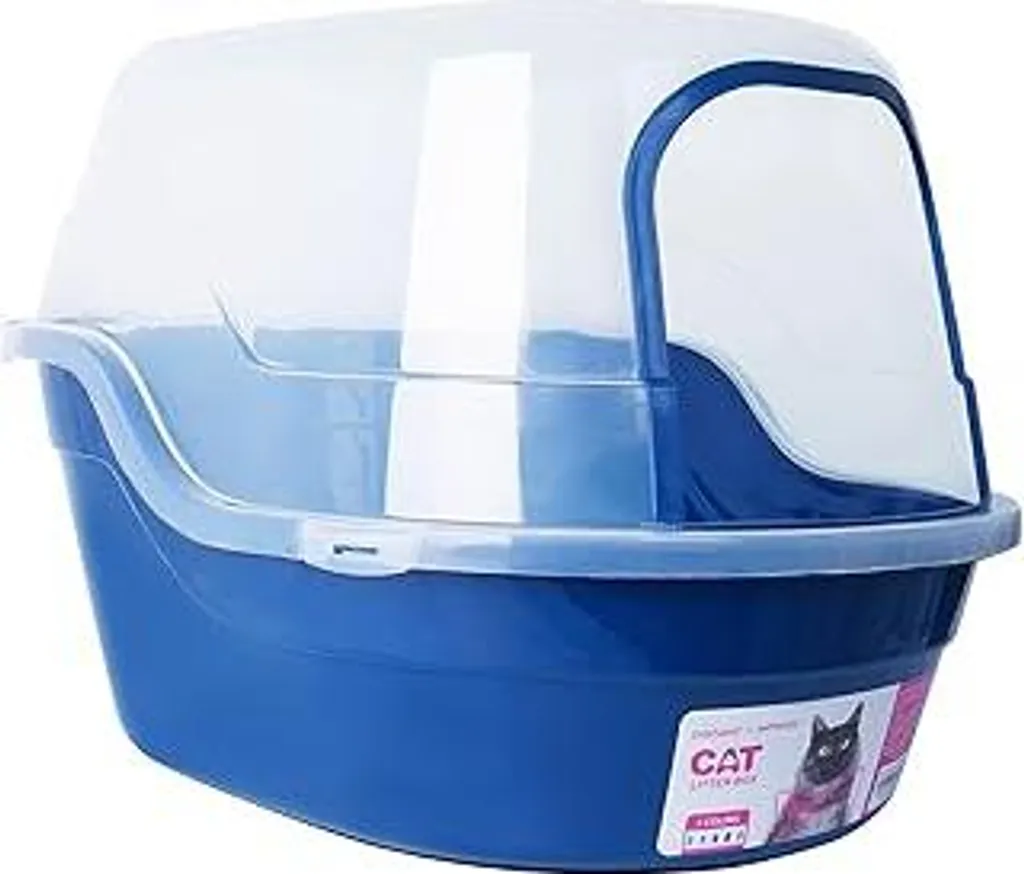 Lettiera Gatti XXL Petphabet 63x49x42 cm - Blu Navy Jumbo Hooded