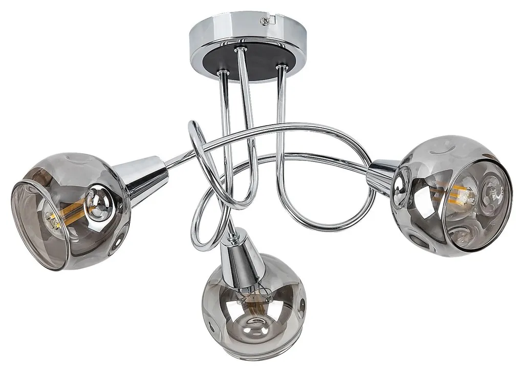 Plafonnier chromé Tamara Rabalux 5348 pour 3 ampoules E14 design chic