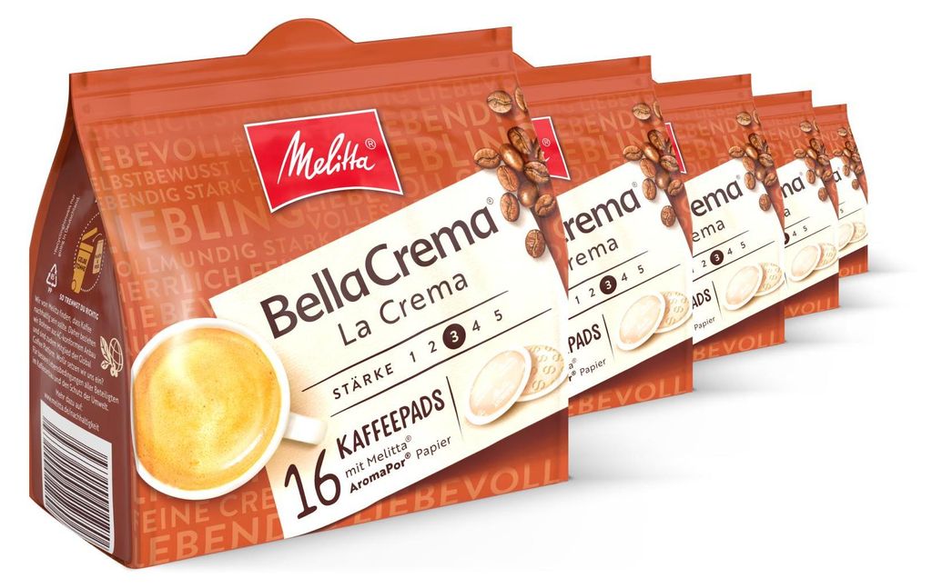 Melitta BellaCrema La Crema Pads, Kaffeepads für Produktbild 