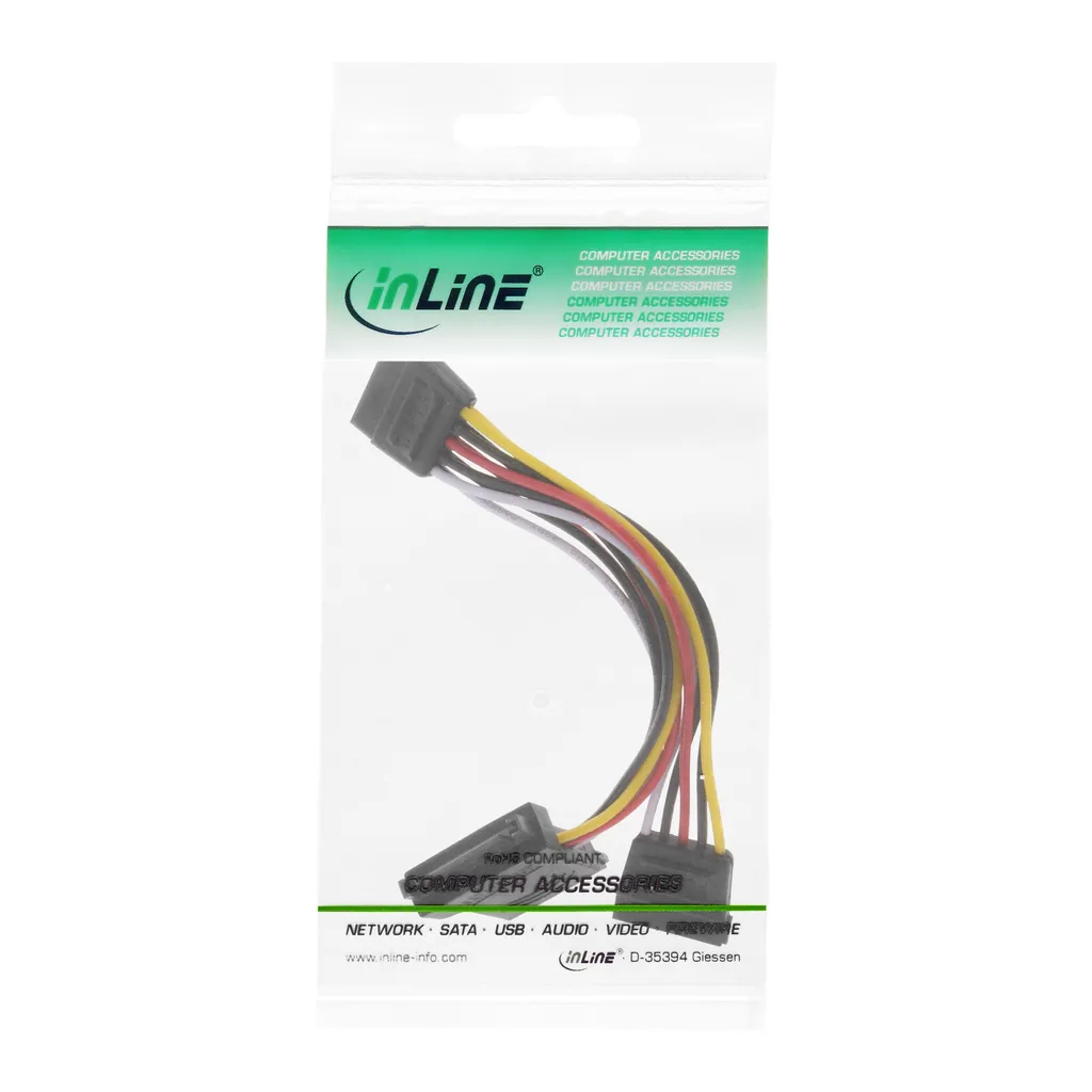 InLine 29681 Cavo Interno SATA Alimentazione Y-Power 15cm - 3