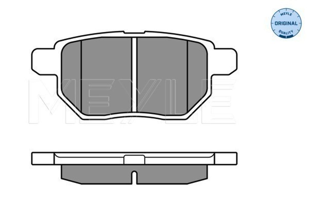 MEYLE 025 246 1015/W Bremsbeläge Hinten für TOYOTA Yaris Schrägheck (P9) für SUBARU Trezia II (DBA-NSP120) für LEXUS CT (ZWA10)