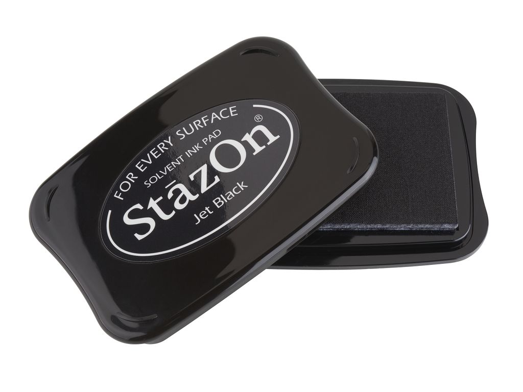 Tsukineko StazOn Stempelkissen 7.5x5.0 cm Schwarz