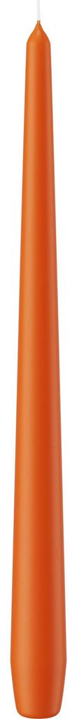 Spitzkerzen Aprikose Orange 300 x Ø 25 mm, 6 Stück