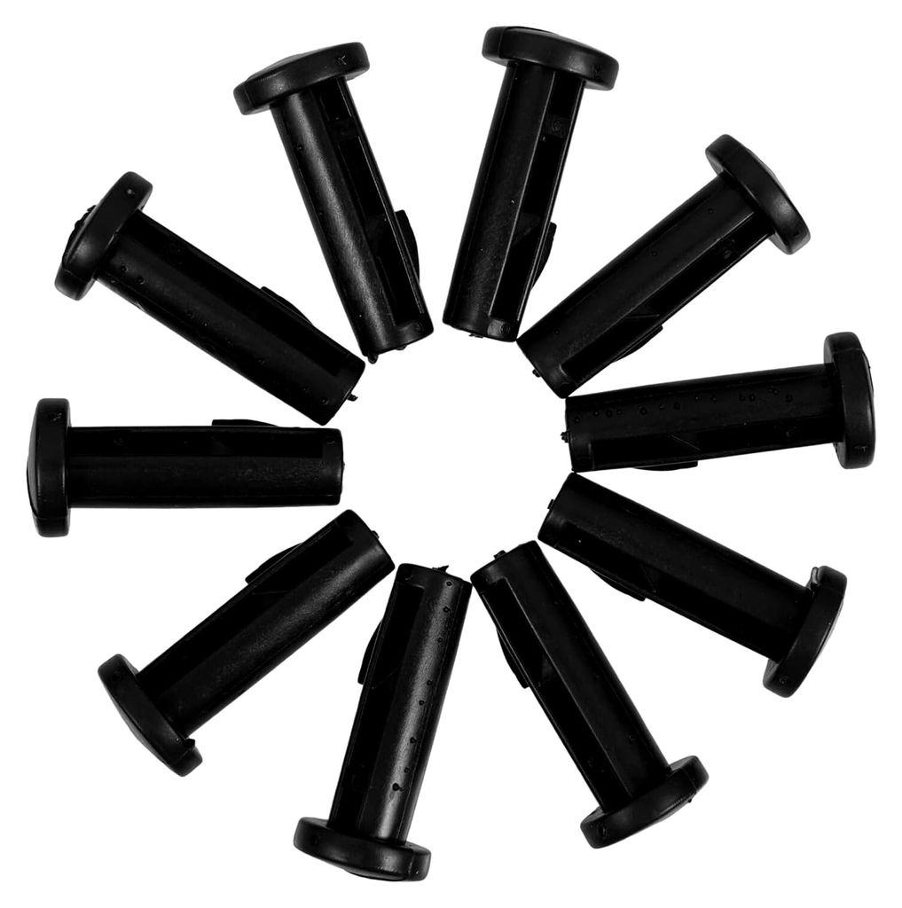 12 Stück Mülltonnenverschlüsse mit Rädern - Ersatzteile für Mülltonnendeckelverriegelungen, Scharnierstifte und Clips aus robustem Material f...