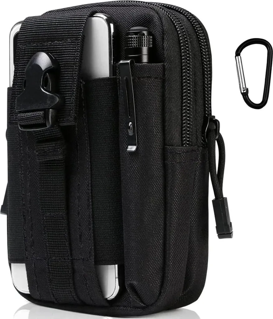 Marsupio Flintronic EDC Urban Tactical - Organizer 1000D Nero Compatto