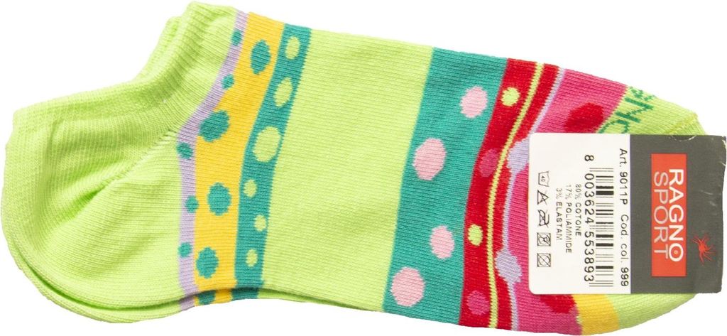 Damen-Socken RAGNO SPORT kurzer Ghost-Überschuh Baumwolle Artikel 9011P INVISIBLE STRETCH Baumwolle, 2-39/41, Cotone 80%,Poliammide 17%,Elasthan 3%