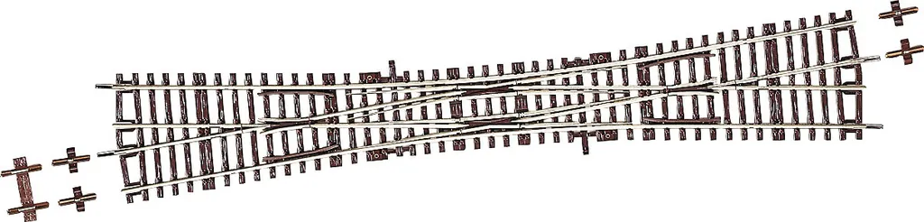 Roco 42496 Rail de Traversée DKW 10 Degrés avec Ballast Haute Fidélité