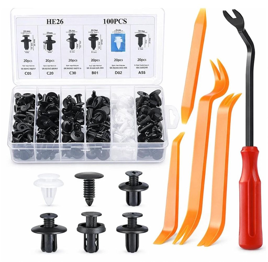 Auto-Clip-Set, 100-teilig, Polsterclips, Werkzeug
