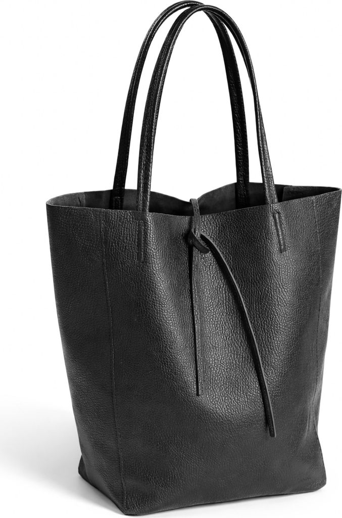 Schultertasche EasyGo aus softem Leder, Italy von collezione alessandro