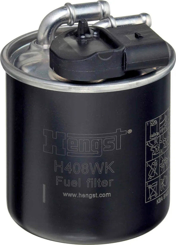 Filtre à carburant HENGST H408WK pour moteur diesel haute performance