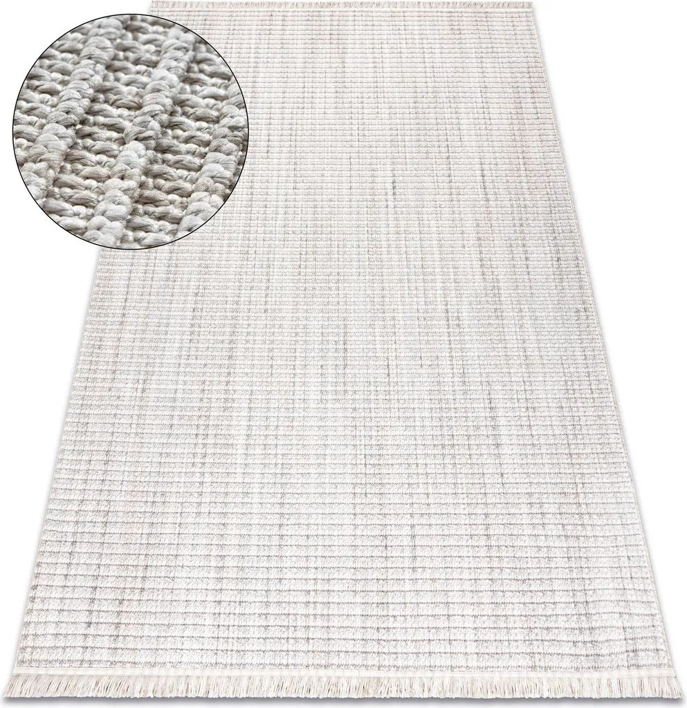 Moquette Salon et Bureau Gris Mélange 120x170 cm - Tissage Plat NANO