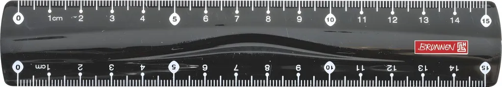 Règle incassable 15 cm onyx BRUNNEN pour finir avec les tracés flous