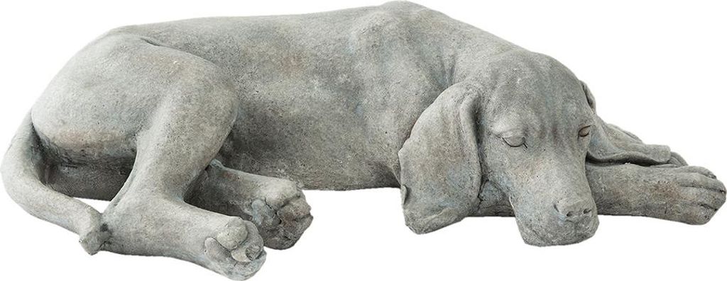 Clayre & Eef Figurka Pies 58x35x15 cm Szary polyresin Zdjęcie produktu 