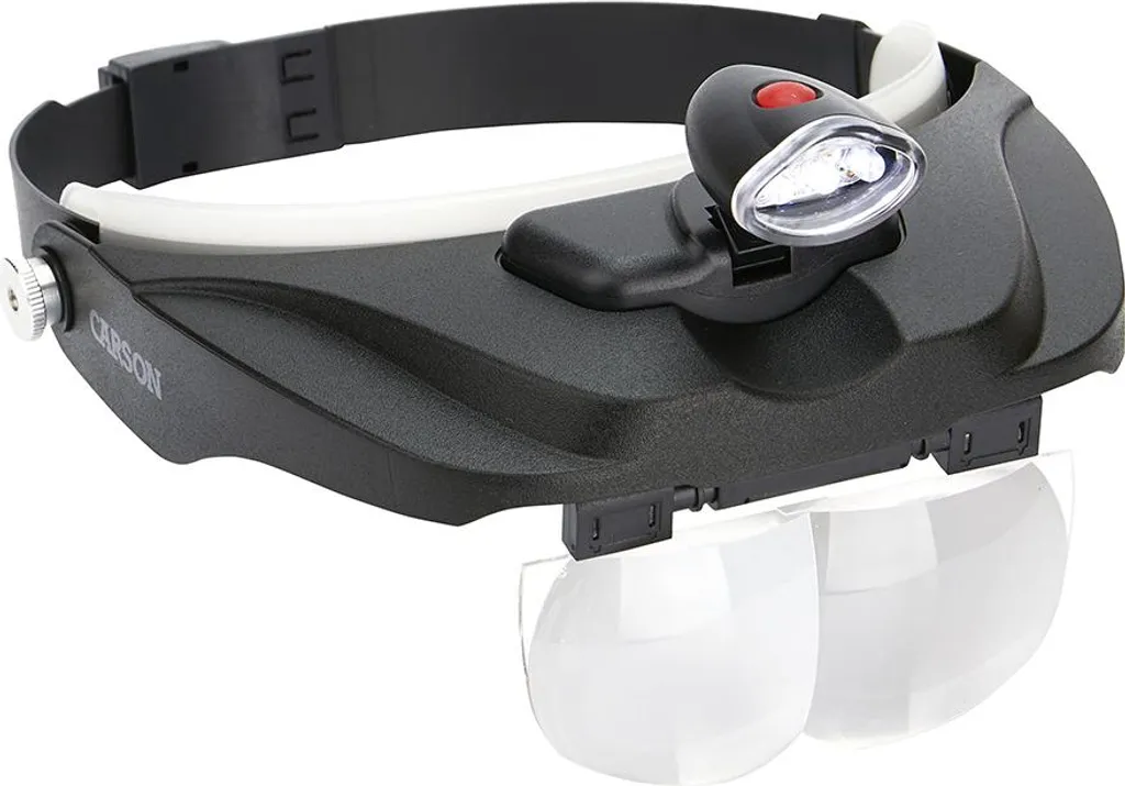 Carson Head Loop Pro Series Magnivisor Deluxe avec Éclairage LED Intégré