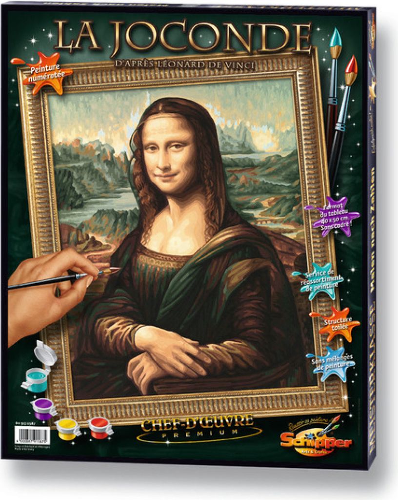 Noris Spiele Malen nach Zahlen - Mona Lisa; 609130511
